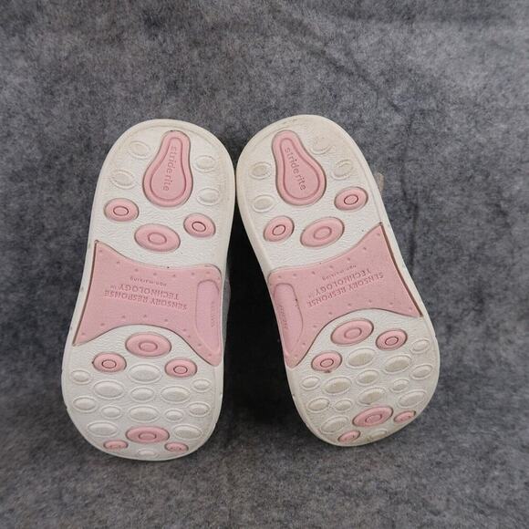 Stride Rite Shoes Kids 7 Boots Quinn Leather Iridescent Toddler Baby Comfort SRT - Picture 11 of 14